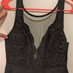 Lulu's Black Low-cut dress